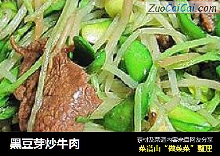 黑豆芽炒牛肉