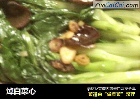 焯白菜心
