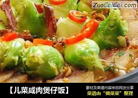【儿菜咸肉煲仔饭】