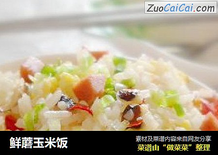 鲜蘑玉米饭