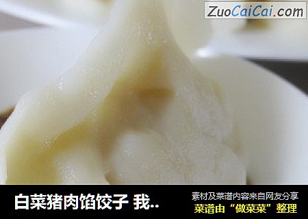 白菜猪肉馅饺子 我的营养鲜香秘籍