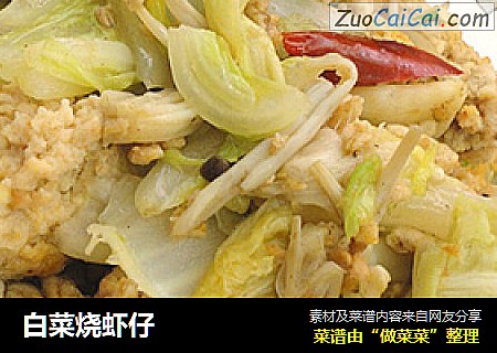 白菜烧虾仔