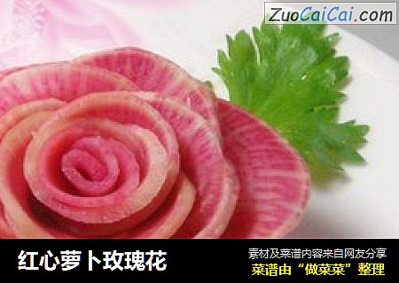 红心萝卜玫瑰花