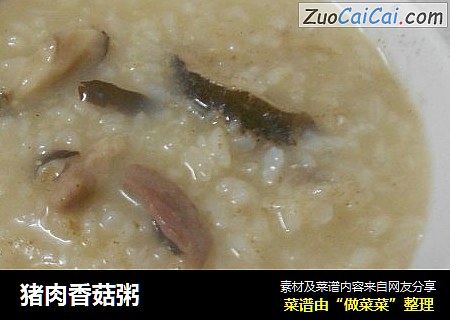 猪肉香菇粥