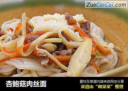 杏鲍菇肉丝面