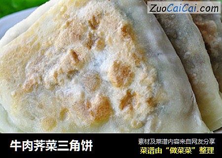 牛肉荠菜三角饼