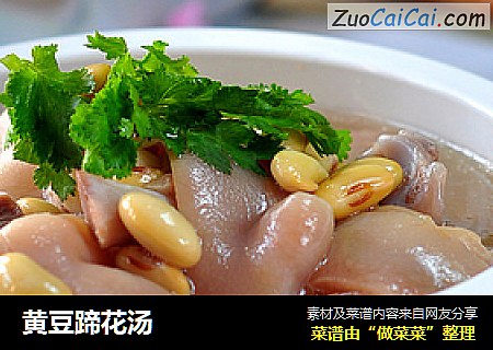 黄豆蹄花汤