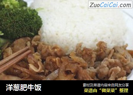 洋葱肥牛饭