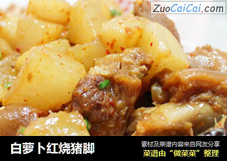 白萝卜红烧猪脚