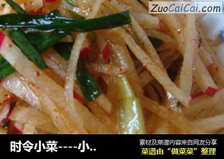 时令小菜----小葱拌萝卜