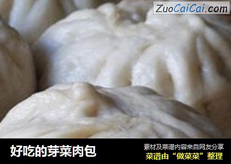 好吃的芽菜肉包