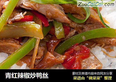 青红辣椒炒鸭丝