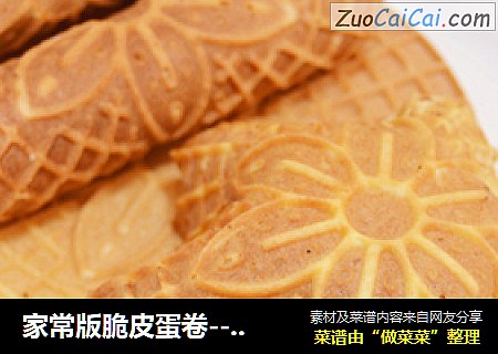 家常版脆皮蛋卷--蛋卷模初次使用