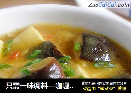 只需一味调料—咖喱豆腐