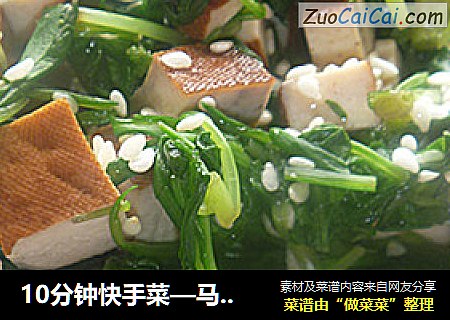 10分钟快手菜—马兰头拌香干