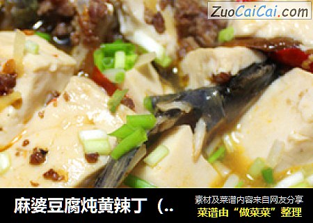 麻婆豆腐炖黄辣丁（黄沙古）