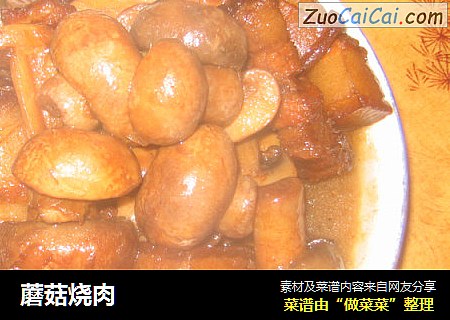 蘑菇烧肉