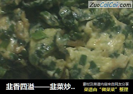 韭香四溢——韭菜炒鸡蛋