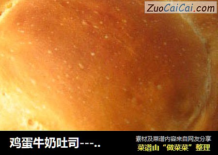 鸡蛋牛奶吐司----面包机版