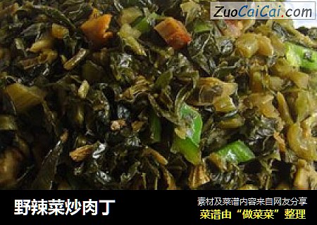 野辣菜炒肉丁