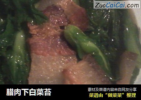 腊肉下白菜苔