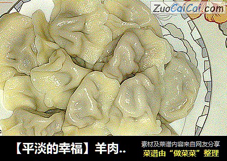 【平淡的幸福】羊肉大葱馅饺子