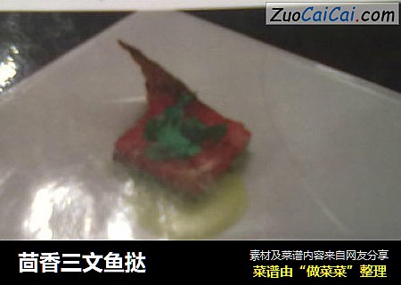 茴香三文鱼挞