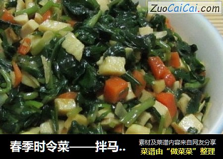 春季时令菜——拌马兰头