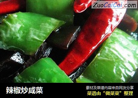 辣椒炒咸菜