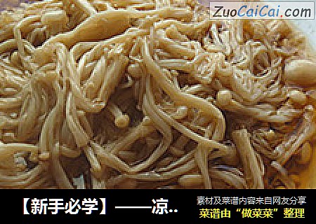 【新手必学】——凉拌金针菇