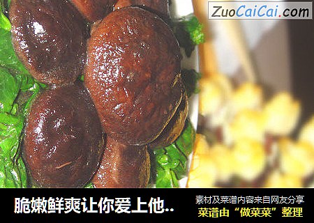 脆嫩鲜爽让你爱上他------蚝油香菇菜心 319