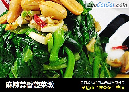 麻辣蒜香菠菜墩