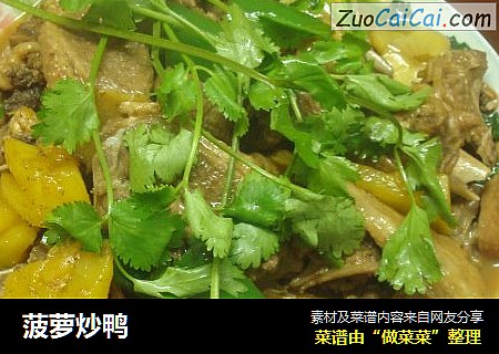 菠萝炒鸭