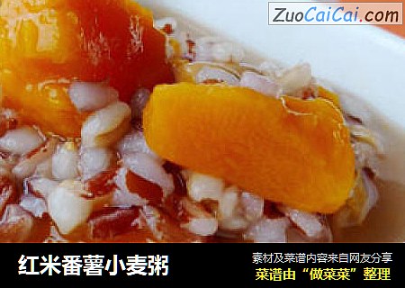 红米番薯小麦粥