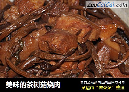 美味的茶树菇烧肉