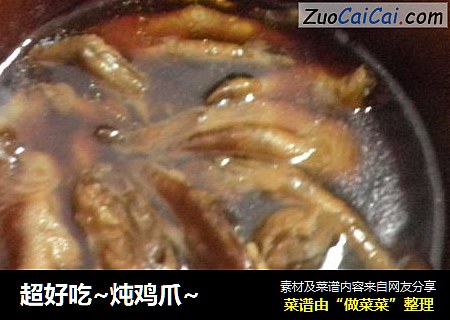 超好吃~炖鸡爪~