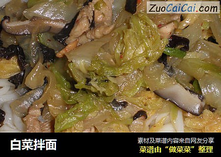 白菜拌面