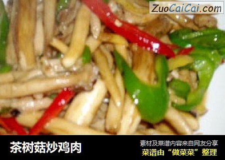 茶树菇炒鸡肉
