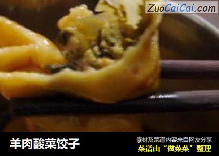 羊肉酸菜饺子