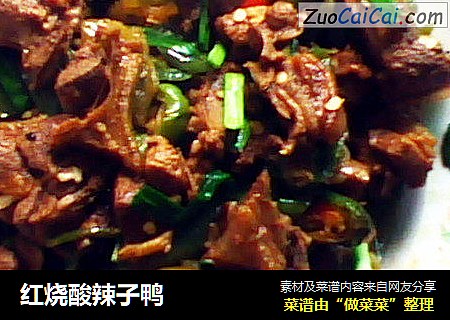 红烧酸辣子鸭
