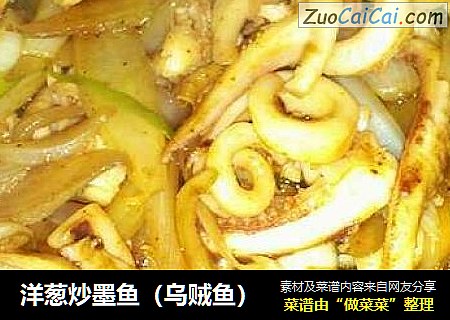 洋葱炒墨鱼（乌贼鱼）