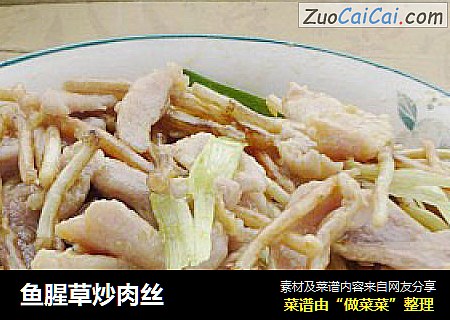鱼腥草炒肉丝