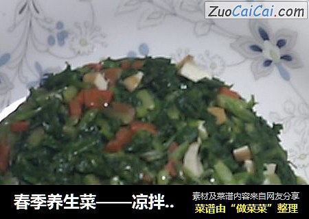 春季养生菜——凉拌马兰头