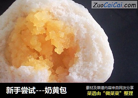 新手尝试---奶黄包