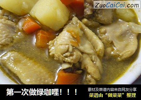 第一次做绿咖哩！！！