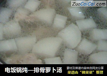 电饭锅炖—排骨萝卜汤