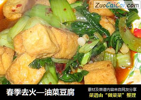春季去火—油菜豆腐