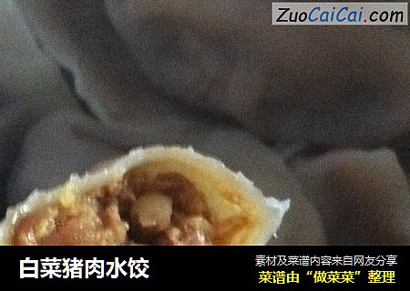 白菜猪肉水饺