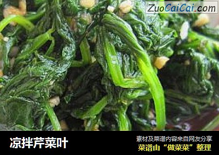凉拌芹菜叶