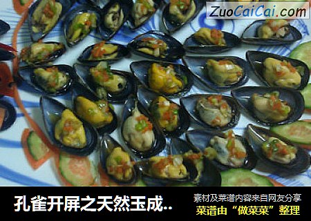 孔雀开屏之天然玉成海虹屏